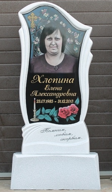 Памятник из декоративного литьевого мрамора