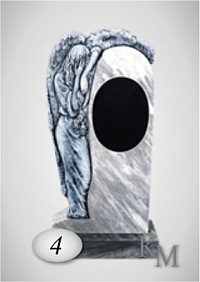 Памятник. Комплект из мрамора 63-4Т  фреза 3D