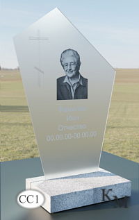 Памятник из стекла закаленного СС1 100х50х10