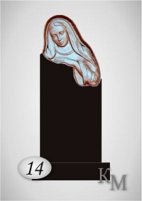 Памятник. Комплект из гранита 63-14 фреза 3D