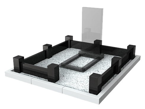 Ограды и цоколи из гранита