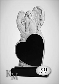 Памятник на могилу. Комплект из гранита 63-59 М фреза 3D стела 120х60(8)