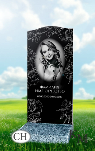 Памятник из стекла закаленного СН 100х50х10