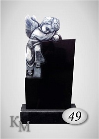 Памятник на могилу. Комплект 63-49Т детский, фреза 3D стела 