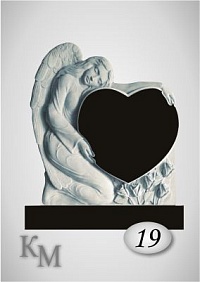 Памятник. Комплект из гранита 63-19 фреза 3D