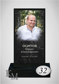 Стеклянная накладка с фотопечатью №32 (100х50х11)