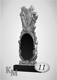 Памятник на могилу. Комплект из гранита 63-11/1 М фреза 3D стела 140х60х8