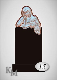 Памятник. Комплект из гранита 63-15 фреза 3D