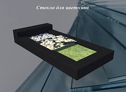Стекло на цветник